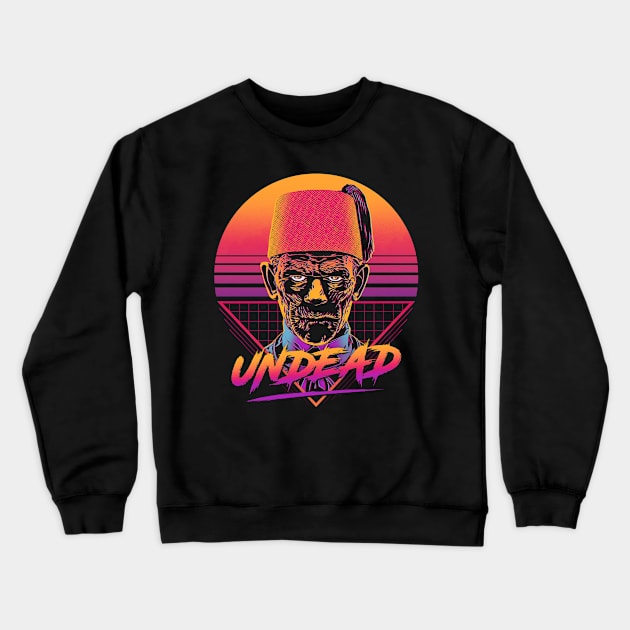 Retro Undead Crewneck Sweatshirt by ddjvigo